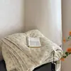 Colcha de punto estilo INS con diseño de nube de dibujos animados para primavera y otoño, colcha de invierno suave y cálida con borde enrollado, lavable a máquina, adecuada para uso en dormitorio