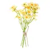 Margarida Artificial de Camomila Buquê de Flores Artificiais Decoração de Mesa Arranjo de Flores Flor de Seda Adereços para Fotografia Floral Decorações de Mesa