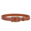 Cinturón de cuero genuino para mujer, para jeans, combina con todo, moda, decorativo, para traje, abrigo, vestido, suéter, cintura ajustada, cinturón fino.