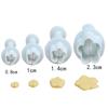 4 piezas de moldes de prensa de primavera con diseño de flor de ciruelo para galletas, para imprimir y cortar, moldes plegables para decoración de pasteles de azúcar, moldes para hornear DIY
