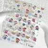 Dibujos Animados Japoneses Crayon Shin-Chan Pegatinas para Uñas Repujadas 3D DIY Funda de Teléfono Botella de Agua Accesorios de Decoración para Uñas