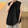 Chaleco de verano americano hiphop directo de fábrica para hombre 2023 nuevo color sólido simple combinable top sin mangas mujer