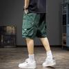 Shorts Masculinos Casuais Modernos Estilo Americano Novos Verão Finos 2024 Shorts Cargo Masculinos de Comprimento Médio Shorts Cargo de Marca Moderna