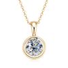 Pingente Nó Torcido Corda Transmissão Ao Vivo Tk para Mulheres, Moissanita de 2 Quilates, Estilo Versátil, Corrente Clavícula de Prata Esterlina S925 Atacado