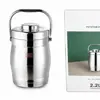 Pote Isolado de Camada Dupla, Balde Isolado de Aço Inoxidável, Lancheira Isolada Extra Longa, Lancheira Multicamadas de Grande Capacidade, Balde e Pote para Almoço.