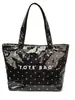 Bolsa Tote de PVC Transparente com Laço e Estampa de Bolinhas Estilo Coreano Miss Bolsa de Ombro para Férias na Praia