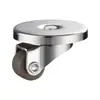 Base de cubo de basura universal con rueda silenciosa autoadhesiva se puede pegar polea para olla arrocera rueda giratoria mini pequeña de 0.5 pulgadas