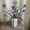 3 pequeñas flores de iris Alice para decoración de bodas, flores artificiales, estilo natural, frescas, para colocar en casa, Irlanda