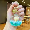 Llavero Creativo Serie Océano Relleno de Aceite Pez Payaso Estrella de Mar Pez Pequeño Colgante de Bolso Decoración de Llavero