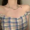 Collar de perlas estilo Ins de lujo ligero para mujer, collar de Corea del Sur que combina con todo, diseño de nicho, cadena de clavícula con cuentas de alta gama que combina con todo.