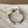 Pulseira de Miçangas Artesanal Gradiente Super Fada Feminina Temperamento Senso Avançado Personalidade Única Moda Exquisita Pulseira Versátil Pulseira