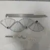 Prateleira de Armazenamento para Banheiro Transfronteiriça, Prateleira de Canto para Banheiro, Prateleira de Canto sem Perfuração, Prateleira de Armazenamento Telescópica do Chão ao Teto