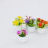 Casa de muñecas casa de muñecas accesorios planta mini modelo simulación planta pequeña en maceta micro paisaje adornos planta con flores en maceta