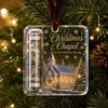 Adorno de Efectivo Acrílico Navideño, Clip para Dinero con Etiqueta Colgante, Regalo de Decoración para Árbol de Navidad, Colgante Creativo de Bendición Festiva