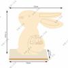 Manualidades de Pascua de madera, adornos de conejito de madera, decoraciones de escritorio, manualidades de fiesta de conejito, adornos