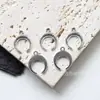 Accesorios para Manualidades de Aleación de Zinc 18X15mm Colgante de Luna Collar Pulsera Pendientes Colgantes para Ropa Bolsos Accesorios Venta al por Mayor