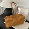 Bolso de hombro transfronterizo nuevo de gran capacidad para mujer, bolso Boston mate casual retro a la moda, adecuado para viajes de negocios y de placer