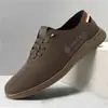 Zapatos de Hombre, Zapatos Casuales Nuevos, Zapatos de Piel, Zapatos Pequeños de Piel Transpirables Antideslizantes, Suelas Suaves, Superficie Suave, Zapatos sin Cordones, Zapatos para Conducir