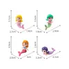 Figuritas de sirenas en miniatura para crear encantadores microlands, decoraciones de acuarios marinos, accesorios de bricolaje y pequeños adornos de escritorio.