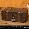 Caja de Almacenamiento de Madera Retro con Cerradura Caja de Contraseña Caja para Cartas Tarjetas Tesoros Caja Pequeña de Madera Almacenamiento Caja de Madera Caja de Sellado
