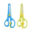 Venta al por mayor del fabricante Tijeras Elásticas de Acero Inoxidable para Niños Tijeras de Arte para Papel Recortado DIY Papelería Tijeras de Juguete con Encaje