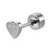 Brincos de Titânio Geométricos Jiangtai F136 Discos Redondos Brincos Rosqueados Atacado Corpo de Liga de Titânio G23 Joias para Body Piercing