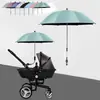Guarda-chuva para Carrinho de Bebê com Proteção UV e Alça, Protetor Solar Universal, Capa à Prova d'Água, Acessórios