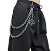 Europa e Estados Unidos marca de moda de joias transfronteiriça acessórios de raquete de tênis corrente de cintura punk corrente de metal para calças masculinas e femininas hip hop decoração de rua