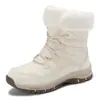 2025 Transfronterizos Nuevos Invierno Terciopelo Engrosado Cálidos y Resistentes al Desgaste Zapatos para Senderismo al Aire Libre Botas de Nieve Zapatos de Mujer Caña Media Zapatos de Algodón