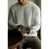 Suéter Vintage Estilo Old Money con Mangas Raglán tipo Nube para Hombre, Suéter de Punto Acanalado con Textura Italiana Otoño/Invierno 2026