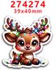 Nuevo parche de resina acrílica 2023, moño, adorables pegatinas decorativas, refrigerador PR273921
