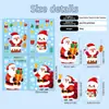 Adesivos eletrostáticos novos e adoráveis do Papai Noel, boneco de neve e flocos de neve com designs de presentes, para uso em shoppings e lojas, decorações de vitrines de Natal
