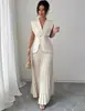 Amazon Conjunto de Ropa para Mujer Europea y Americana sin Mangas Elegante Cuello en V Falda Plisada