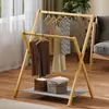 Cabide de Chão, Cabide Vertical Dobrável para Roupas de Cabeceira, Cabide Simples para Quarto de Casa