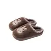 Pantuflas de Peluche de Conejo para Mujer 2026 Otoño/Invierno Nuevas para Interiores del Hogar Antideslizantes Cálidas Lindas de Suela Gruesa de Algodón para Mujer