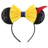 Faixa de cabelo de Minnie de desenho animado, fofa, do Mickey Mouse, faixa de cabelo do Mickey, acessório de cabelo para apresentação de feriado, presilha de cabelo de princesa para crianças