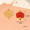 Nuevo Estilo Esmalte Planta Flor Rosa Hortensia Girasol Aleación Colgante Accesorios para Joyería DIY Materiales para Collares