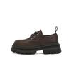 Zapatos de Cuero de Suela Gruesa Martin para Mujer, Mocasines Casuales con Cordones, En Stock, Estilo Derby, Cuero de Primera Capa, Aumentadores de Altura