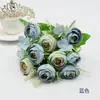 Ramo de Rosas de Té Coreanas, Accesorios de Fotografía de Flores de Mano, Exhibición de Mesa, Flor Artificial de Brote de Té Guirnalda al por Mayor Decoración de Sombrero