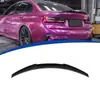 Adequado para 13-18 BMW Série 3 4 Portas F30 Spoiler Traseiro Estilo M4 Material ABS Moldagem por Sopro Instalação com Adesivo Preto Brilhante