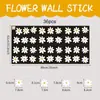 Pegatinas de pared bohemias, decoración de pared, pegatinas de pared de PVC para habitación infantil, pegatinas para ventanas, pegatinas de margaritas, papel tapiz para dormitorio