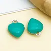 Aço Inoxidável Esmalte Pingente Gotejamento de Óleo em Forma de Coração Brincos Chaveiro DIY Feito à Mão Acessórios de Joia Materiais
