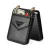 Para Samsung Zflip4 Estuche Plegable para Teléfono Cruzado Zflip3 Moda Estuche con Protección para Tarjetas Zflip4 Bolso con Correa
