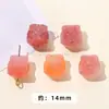 Jingdian Jewelry Fonte de Sal Carmesim Ágata Pequena Gota Coleção Fábrica Personalizada Cabeça de Coelho Fivela de Segurança Anel de Corrida Pixiu Acessórios