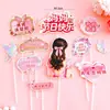 2026 Día de la Madre Feliz Decoración de Pastel Tarjeta de Corazón Acrílico Cadena de Perlas Topper Feliz Día de la Madre