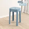 Bancos de Plástico para Uso Doméstico, Bancos Redondos Engrosados, Diseño Creativo Moderno Minimalista, Apilables para Sala de Estar, Bancos Altos de Plástico Apilables para Mesa de Comedor