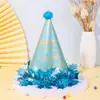 Sombrero de cumpleaños sofisticado estilo Ins para niños y adultos, adecuado para decoraciones de fiesta. Sombrero de estrella de cumpleaños para bebé para fiestas de cumpleaños.