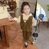 Traje de ropa de otoño para niñas, traje para niños, otoño en línea, celebridades, todo a juego, estilo coreano de moda, nuevo otoño e invierno, estilo coreano, conjunto de tres piezas para bebé