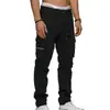 Calça de Trabalho Casual Esportiva Tapered Hip-Hop Masculina Tática de Estilo Europeu e Americano da Amazon, Solta, com Múltiplos Bolsos, Retrô