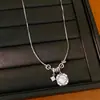 Colar de Pérola Quadrada e Redonda com Zircônia, Corrente Clavicular de Luxo Leve e Nicho, Estilo de Alto Padrão, Temperamento Único, Acessório de Pescoço Versátil Venda por Atacado
